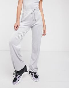 Серые велюровые спортивные штаны со стразами Juicy Couture-Серый