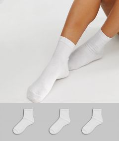 Набор из 3 пар носков ASOS DESIGN-Белый