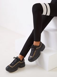 Кроссовки с леопардовым принтом на платформе и шнурках