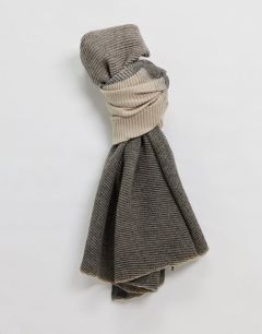 Плиссированный шарф в стиле колор блок ASOS DESIGN-Мульти