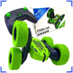 Stunt Car / Машинка на пульте управления/ машинка перевертыш / Радиоуправляемая дрифт трюковая вездеход, зеленый