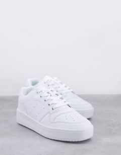 Белые кроссовки на массивной платформе Truffle Collection-Белый