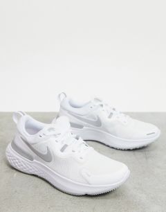 Белые кроссовки Nike Running React Miler-Белый