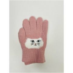Перчатки, размер 7, розовый