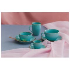Porland Чашка чайная Turquoise, 340 мл, цвет бирюзовый
