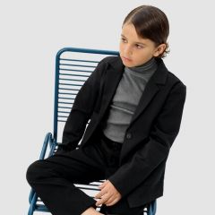 Школьный пиджак Amarobaby, размер 152, черный