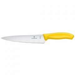 Нож разделочный VICTORINOX Swiss Classic, лезвие 19 см, желтый, в картонном блистере 6.8006.19L8B