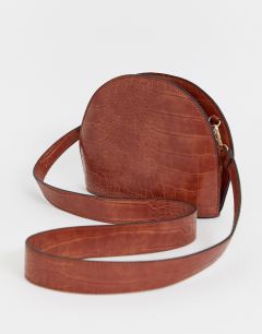 Большая сумка через плечо ASOS DESIGN-Светло-коричневый