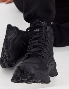 Черные ботинки на массивной подошве в походном стиле CAT Trespass-Черный