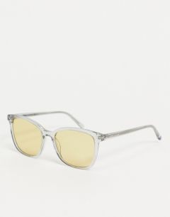 Солнцезащитные очки с желтыми стеклами Tommy Hilfiger 1723/S-Серебристый