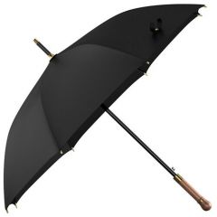Зонт-трость OLYCAT, автомат, деревянная ручка, черный