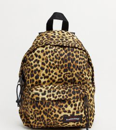 Коричневый рюкзак с леопардовым принтом Eastpak Orbit – эксклюзивно для ASOS-Коричневый цвет