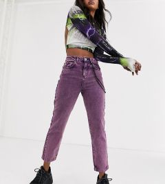 Фиолетовые прямые джинсы с цепочкой COLLUSION x005-Фиолетовый