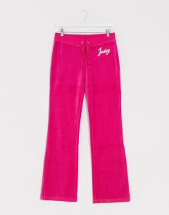 Фиолетовые велюровые спортивные брюки Juicy Couture-Фиолетовый