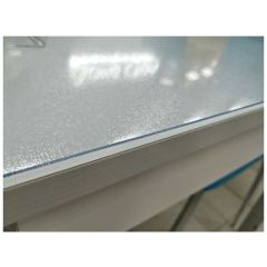 Силиконовая скатерть на стол гибкое стекло 90x200 см 2мм рифленаямягкое стекло жидкое стекло