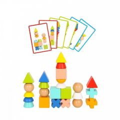 Деревянная игрушка Tooky Toy Кубики с карточками