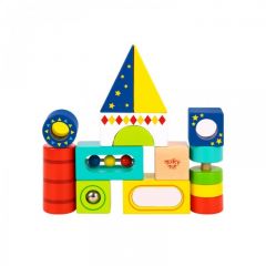 Деревянная игрушка Tooky Toy Набор мультифункциональных кубиков