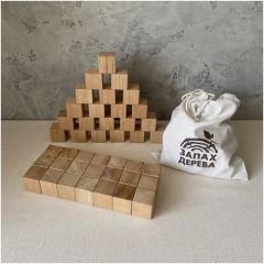 Кубики деревянные для детей из бука 21 шт