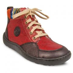 Ботинки Rieker, размер 37, красный, коричневый