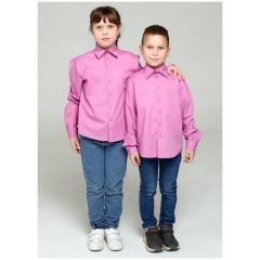 Школьная рубашка IRINA EGOROVA, размер 134, фиолетовый