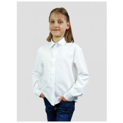 Школьная рубашка IRINA EGOROVA, размер 134, белый