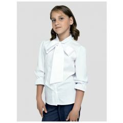 Школьная блуза IRINA EGOROVA, размер 158, белый