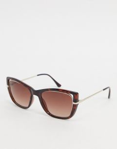 Солнцезащитные очки в крупной квадратной оправе Esprit-Коричневый