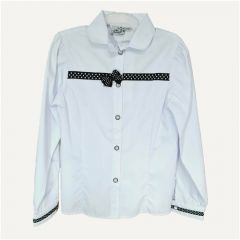 Школьная блуза, размер 122, белый