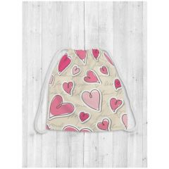 JoyArty Рюкзак-мешок Изобилие сердец bpa_43945, бежевый/розовый