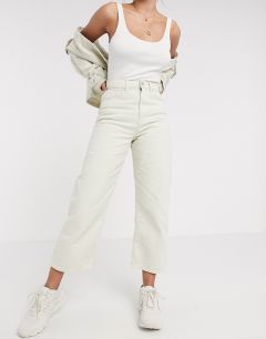 Светло-бежевые джинсы до щиколотки Vero Moda-Белый