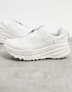 Белые кроссовки с молниями UGG CA805-Белый