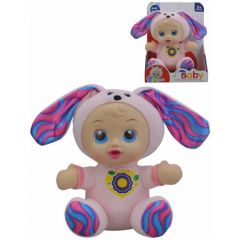 Кукла для девочки Пупс Зайчик развивающая мягкая игрушка от 3 лет со звуком в подарок