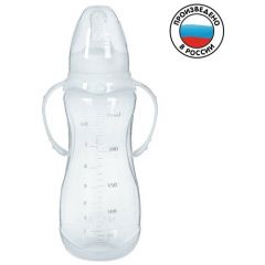 Ukid SHOP / Бутылочка для кормления с ручками, приталенная, 250 мл, 0+