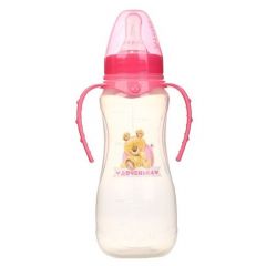 Mum&Baby Бутылочка для кормления Мишка Полли 2969810 250 мл, с рождения, розовый