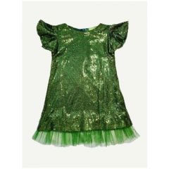 Платье, размер 158-164, зеленый