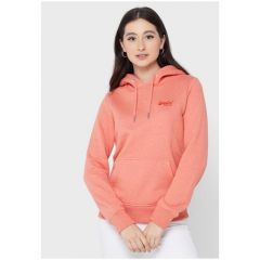 Худи Superdry, размер 6, коралловый, красный