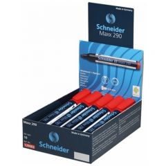 Schneider Набор красных маркеров для белой доски и флипчарта Maxx 290 (129002), 10 шт., красный, 1 шт.