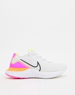 Бело-оранжевые кроссовки Nike Renew Run-Оранжевый