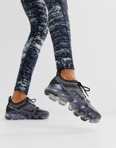 Черные кроссовки Nike Running Vapormax Mesh 19-Черный
