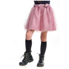 Юбка Mini Maxi, размер 98, черный, розовый