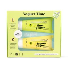 MIXIT Подарочный новогодний набор «Время йогурта» для ухода за телом