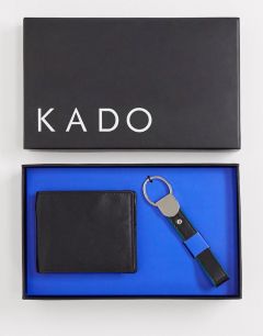 Кожаный бумажник и брелок для ключей KADO-Мульти