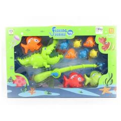 Игрушка Рыбалка детская с хваталкой крокодилом/Игрушки для купания/Для ванной