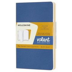 Блокнот Moleskine Volant, QP713B41M17, синий, желтый, 40 листов, 2 шт