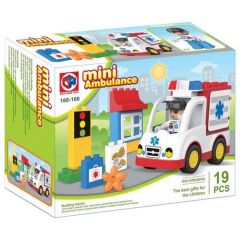 Конструктор Kids home toys 188-166 Mini Ambulance, 19 дет.