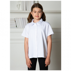 Школьная блуза Белый Слон, размер 128, белый