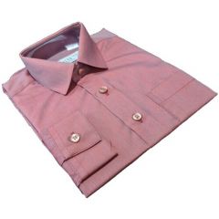 Школьная рубашка, размер 116-122, бордовый