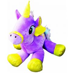 Мягкая игрушка Единорог фиолетовый 50 см