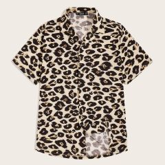 Мужская Рубашка С Леопардовым Принтом