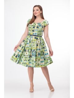 Платье 161 зеленые тона